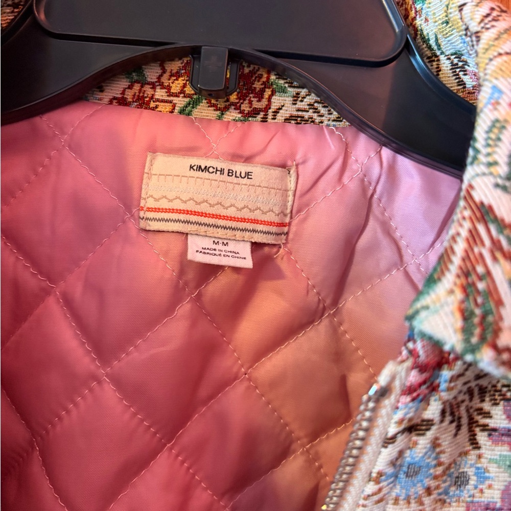 Kimchi Blue Multicolor Floral Bomber Jacket - Picture 3 of 4